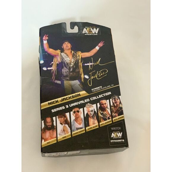 AEW Unrivaled Nick Jackson Series 3 Elite Wrestling collector Action Figure #23 - Picture 2 of 4